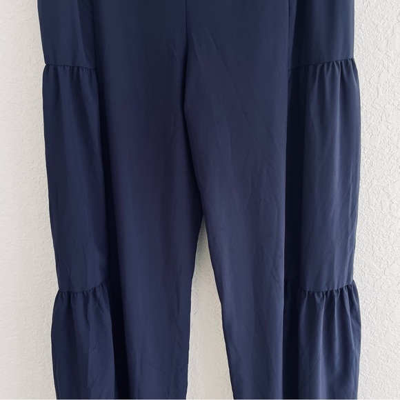 Halara Breezeful™ High Waisted Shirred Tie Wide Leg Flowy Pants XL Navy NWT - Picture 8 of 15